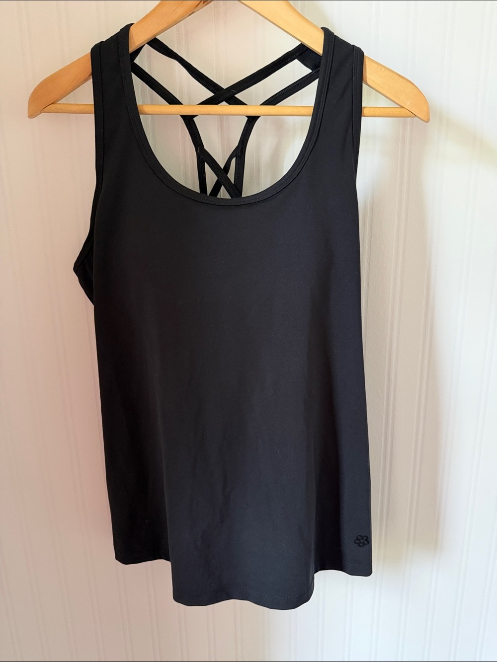 Women’s Black Strappy Back workout Tank Top